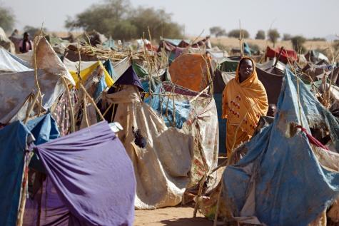 A sprawl of make shift tents has cropped up at Zam Zam Internally Displaced Persons (IDP) Camp, in El Fasher, North Darfur, as tens of thousands have sought protection there following fresh clashes between the Government of Sudan and rebel forces.
