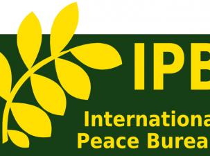 IPB logo - text and simple picture of leaves in yellow on a dark green background