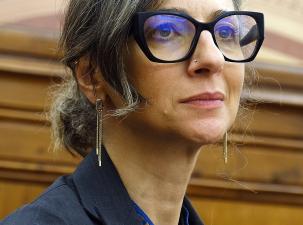 Image of Francesca Albanese the UN Special Rapporteur on the occupied Palestinian territories.