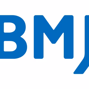 Blue logo consisting of the letters "BMJ" in a bold, modern typeface.