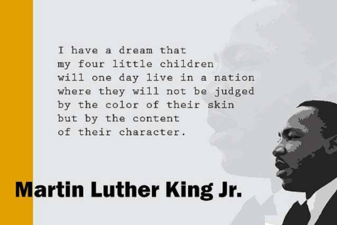 Poster for Martin Luther King, Jr. Day.