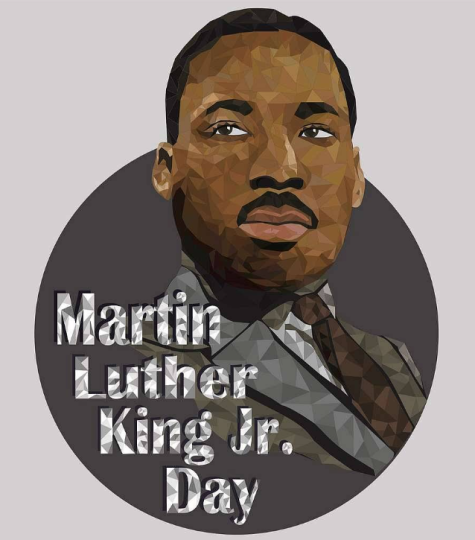 Graphic to showcase Martin Luther King Day.