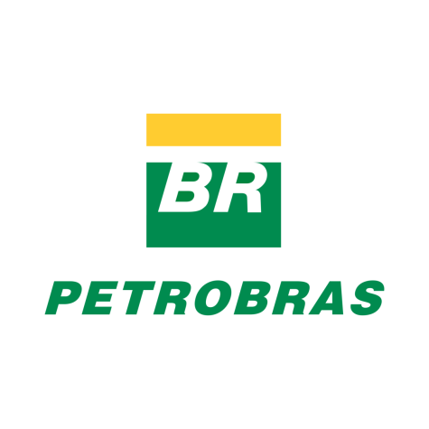 Green and yellow logo of the Brazilan majority state-owned oil firm Petrobras.