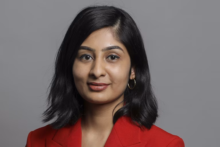 Official portrait of Zarah Sultana MP from 2019